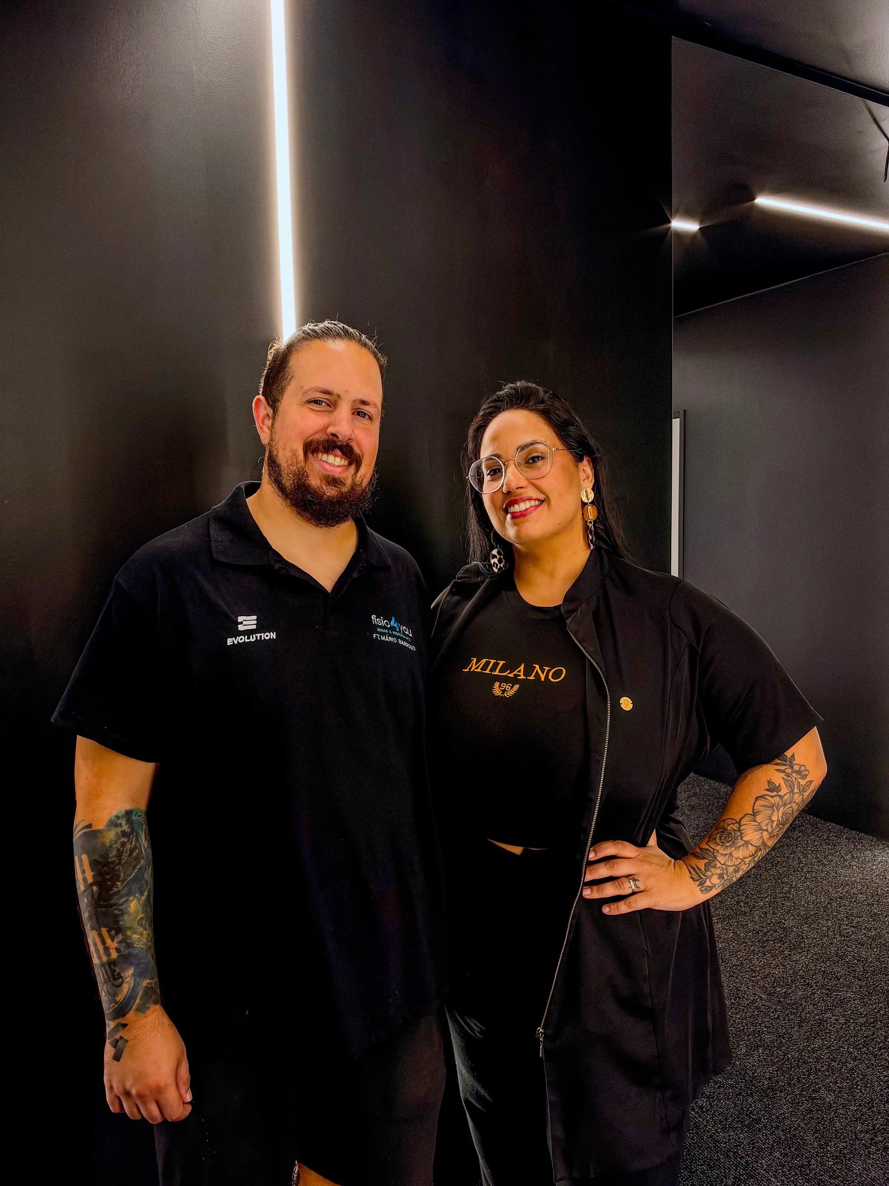 Mário Barroso e Angela Brazona, fisioterapeutas e responsáveis da Fisio4you